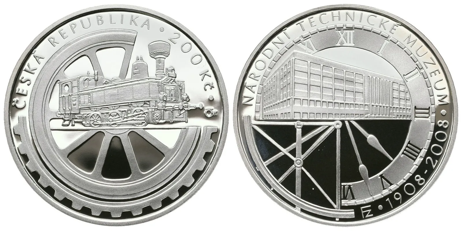 200 Kč 2008 - Národní technické muzeum, PROOF