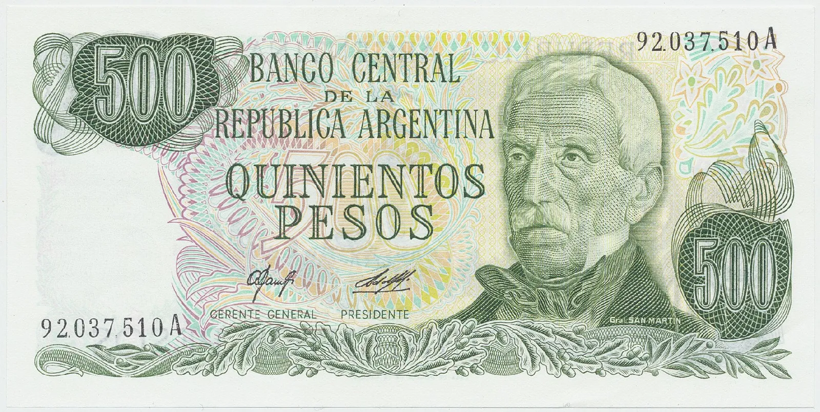 Argentina, 500 Pesos (1977~1982), P.303a
