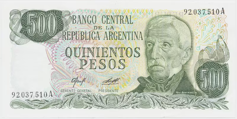Argentina, 500 Pesos (1977~1982), P.303a