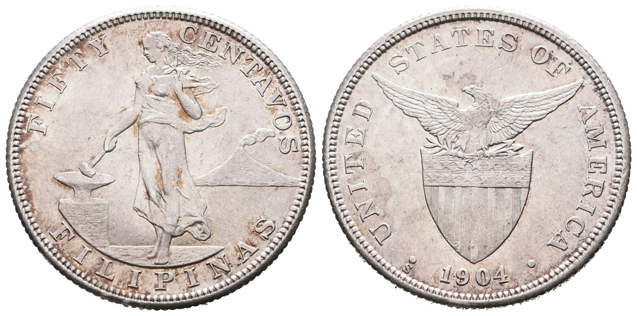 Filipíny, 50 Centavos 1904 S