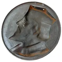 AE Plaketa 1895 - Jan Hus. K národopisné výstavě Českoslovanské — 2