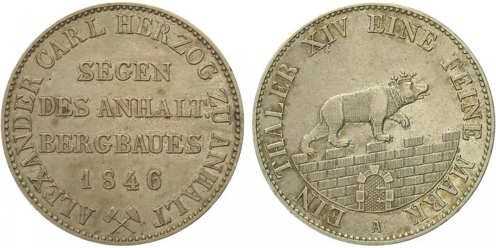 Anhalt - Bernburg, Alexander Carl, 1834 - 1863 — 1