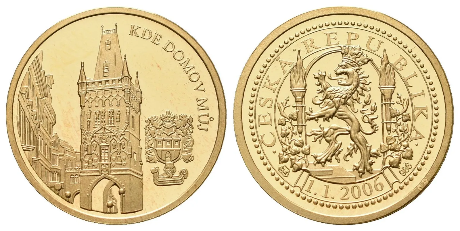 Medaile 2006 - Dukáty české historie - Mostecká věž