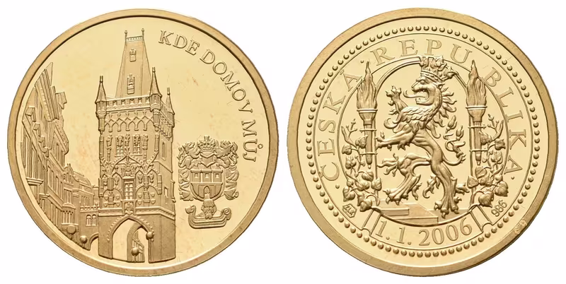 Medaile 2006 - Dukáty české historie - Mostecká věž