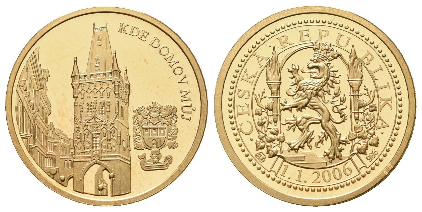 Medaile 2006 - Dukáty české historie - Mostecká věž