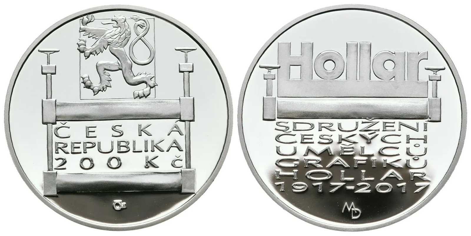 200 Kč 2017 - Sdružení Hollar, PROOF