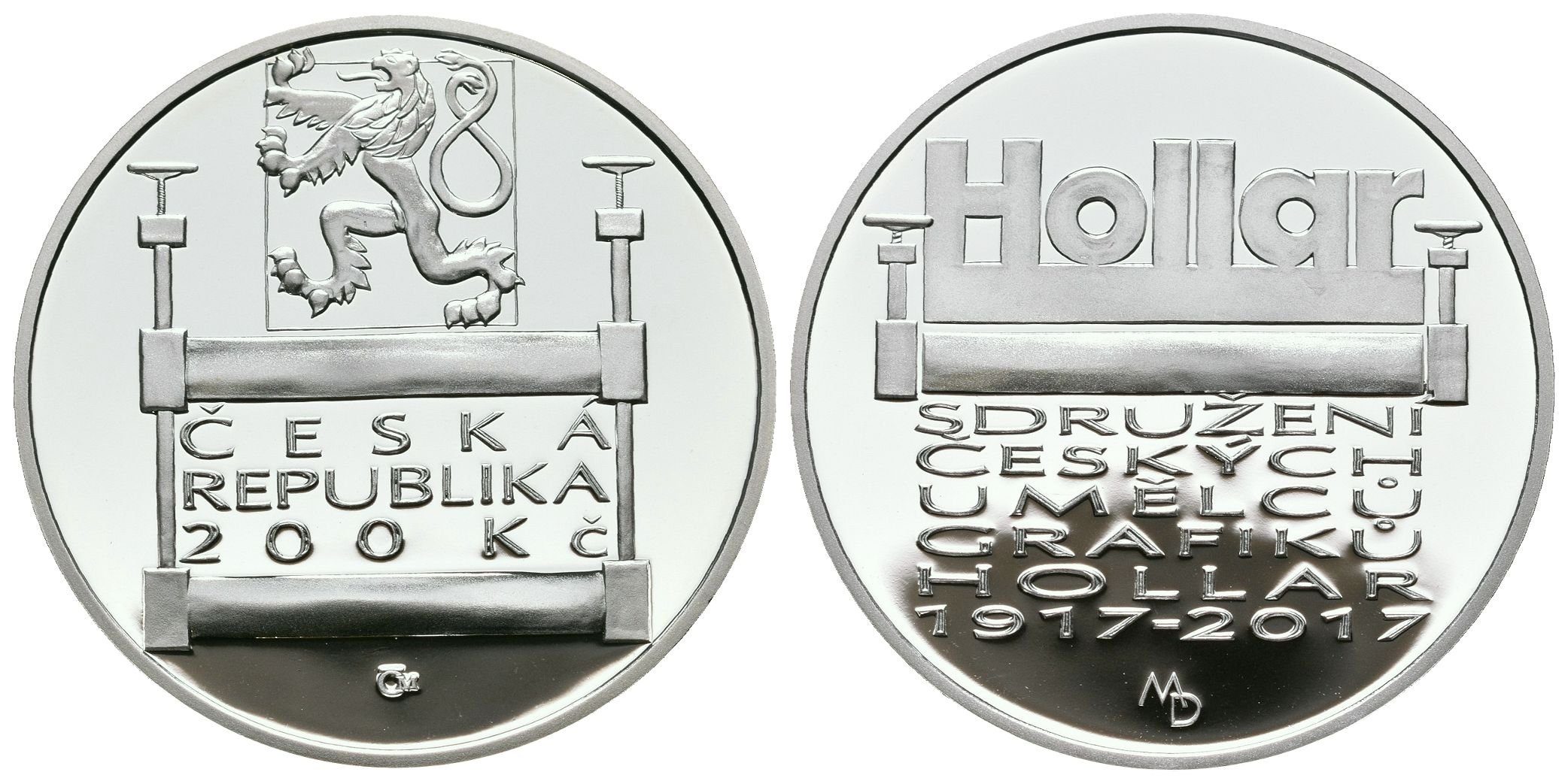 200 Kč 2017 - Sdružení Hollar, PROOF