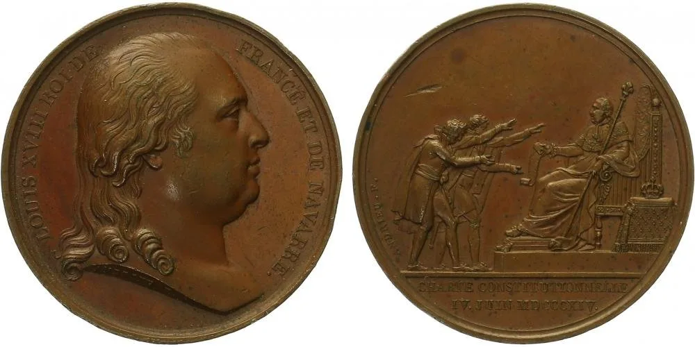 Francie, Louis XVIII., 1814/1815 - 1824 — 1