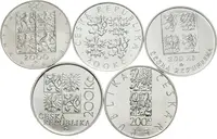Soubor mincí 200 Kč 2000 - Zdeněk Fibich, 2001 - Seifert, — 2