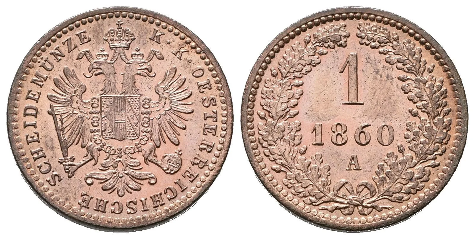 Rakouská a spolková měna, 1857 - 1892 — 1