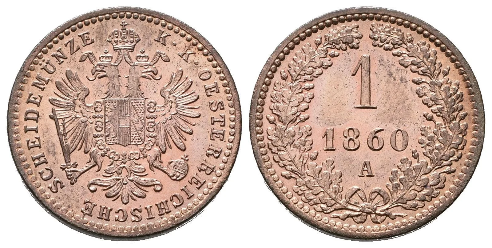 Rakouská a spolková měna, 1857 - 1892 — 1