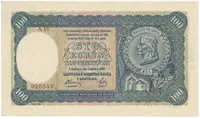 100 Koruna 1940, II. vydání, série A 10, Hej.49a2