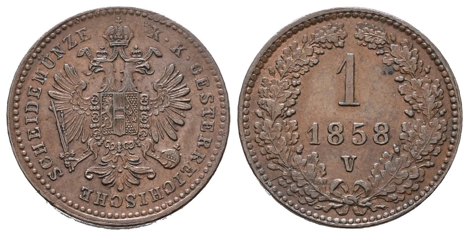 Rakouská a spolková měna, 1857 - 1892 — 1