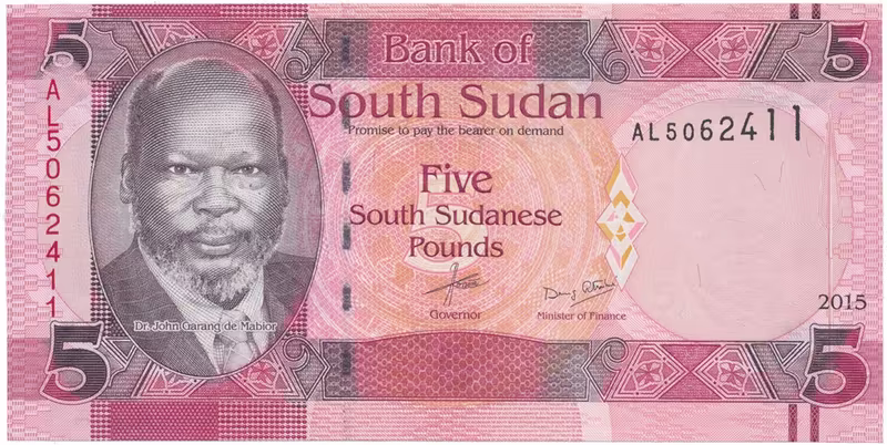Súdán Jižní, 5 Sudanese Pounds 2015, P.11a