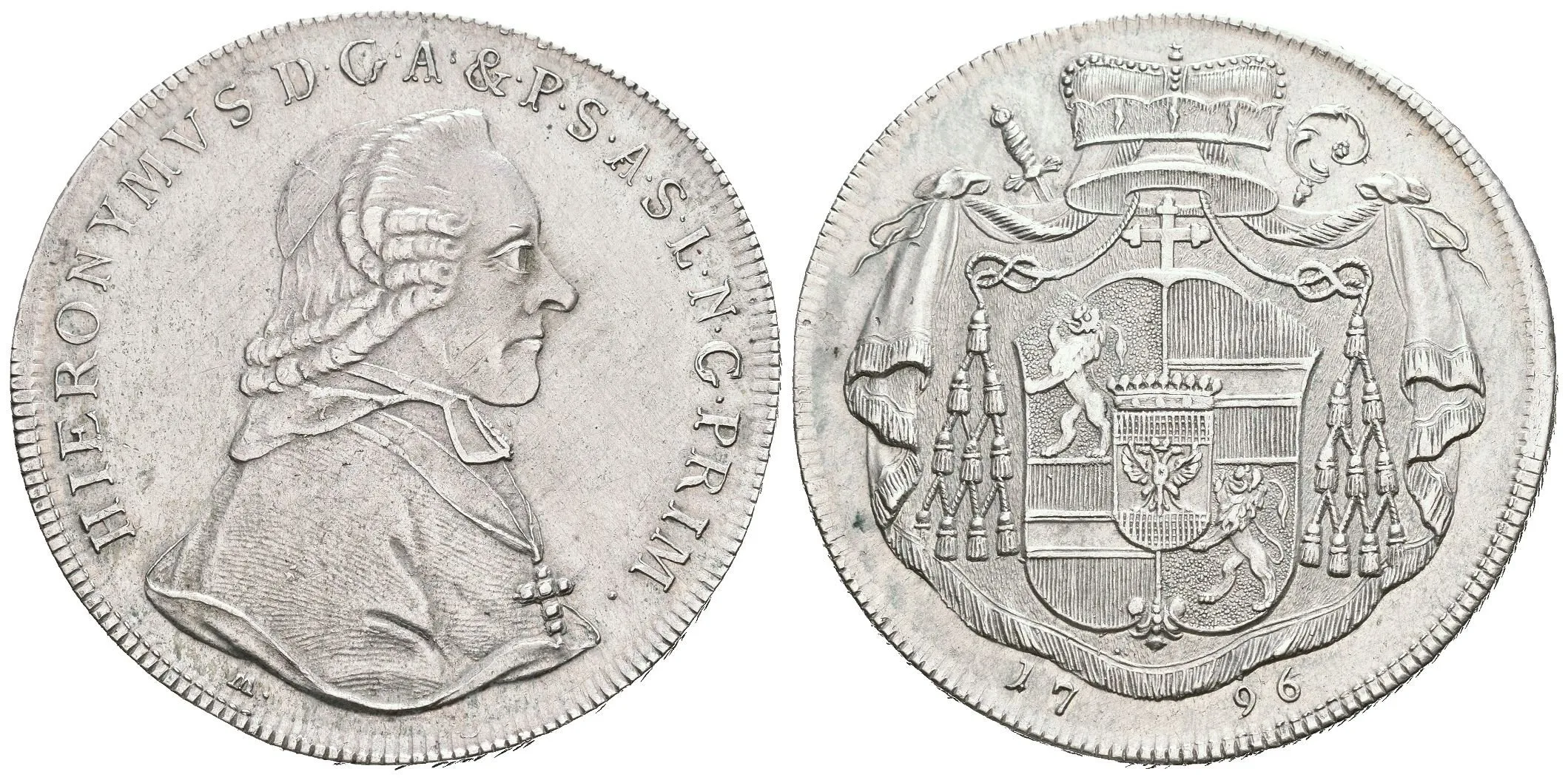 Tolar 1796, Šm.69-C-8, pěkná zachovalost, patina, rysky — 1