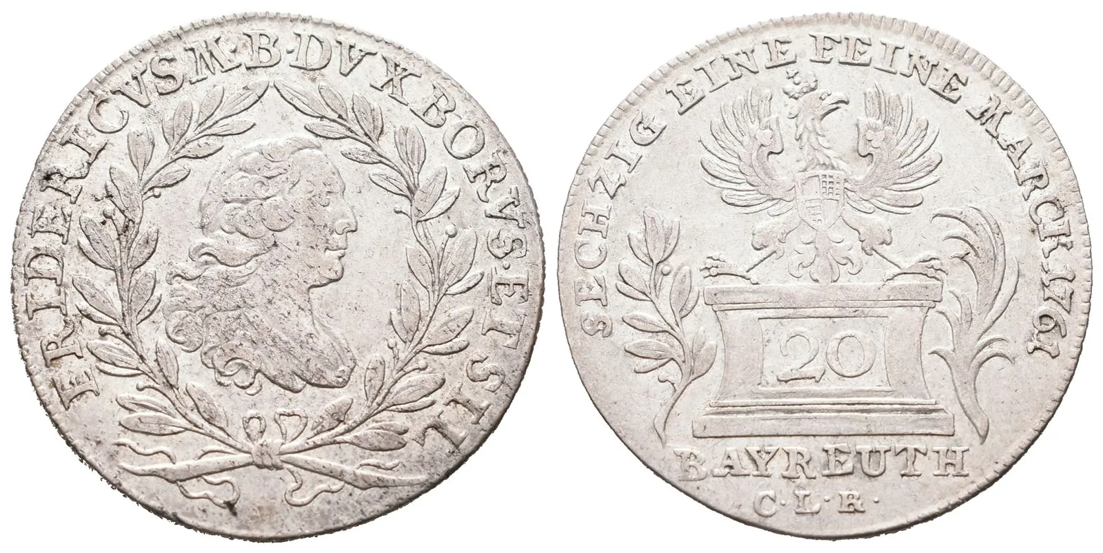 Braniborsko - Bayreuth, 20 Krejcar 1761
