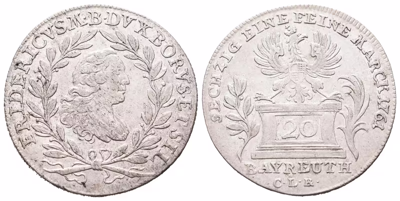 Braniborsko - Bayreuth, 20 Krejcar 1761