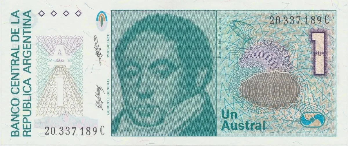 Argentina, 1 Austral (1985~1989), P.323b