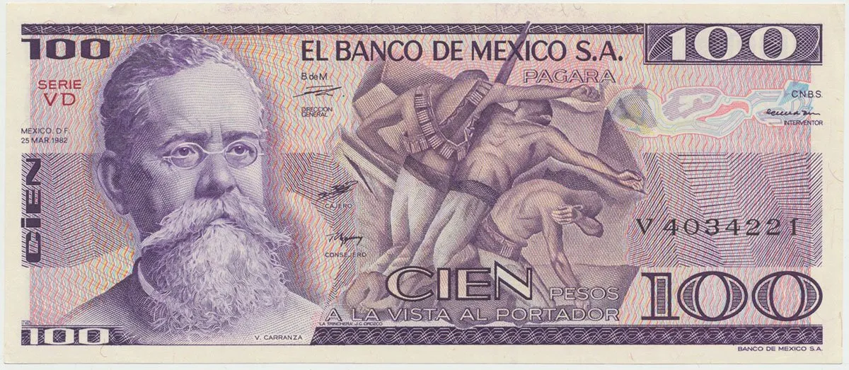 Mexiko, 100 Pesos 1981-1982, P.74