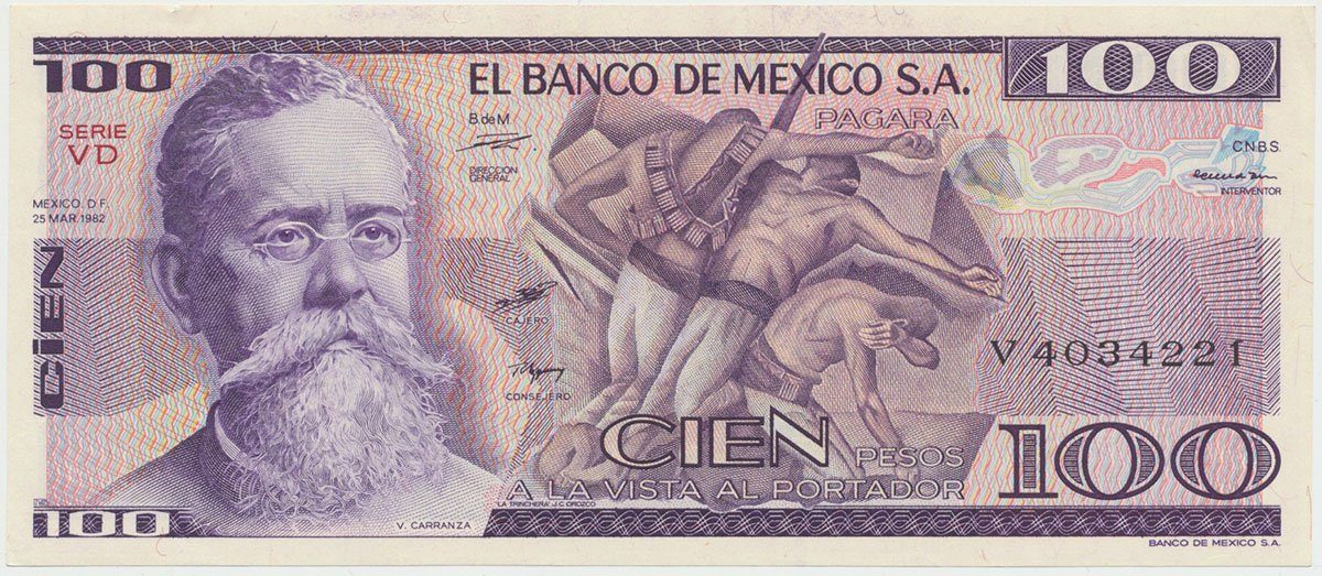 Mexiko, 100 Pesos 1981-1982, P.74