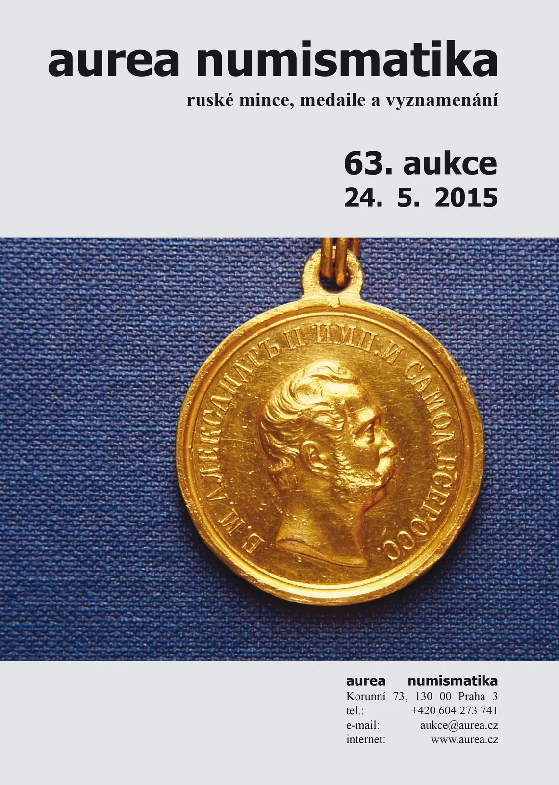 63. Aukce - ruské mince, medaile a vyznamenání