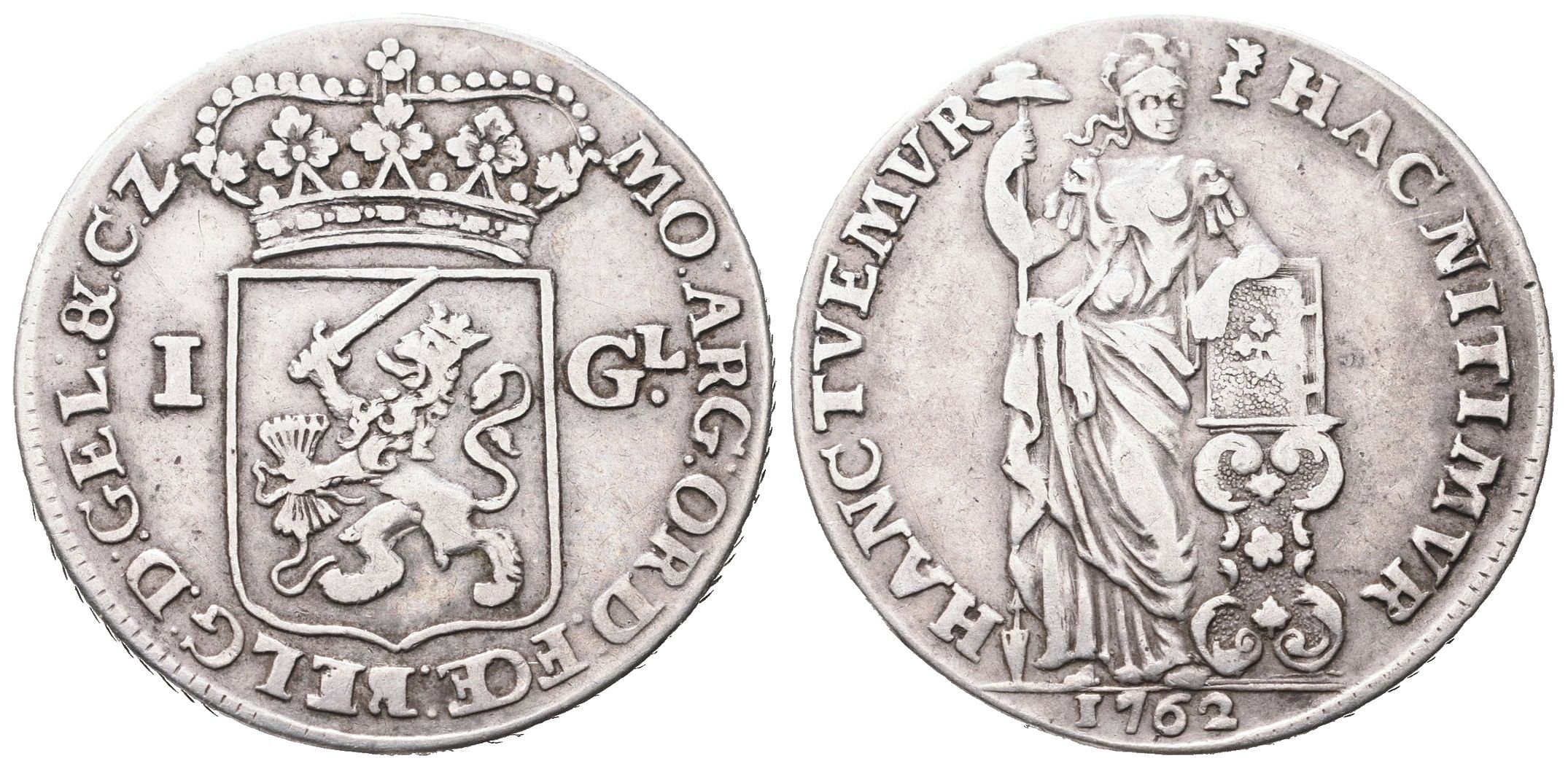 Nizozemí-Gelderland, 1 Gulden 1762