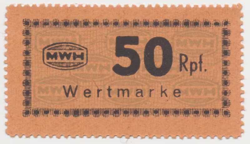 Holleischen (Holýšov) - MWH, 50 Reichspfennige b.d., Grab.Ho14