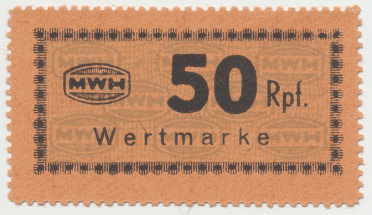 Holleischen (Holýšov) - MWH, 50 Reichspfennige b.d., Grab.Ho14