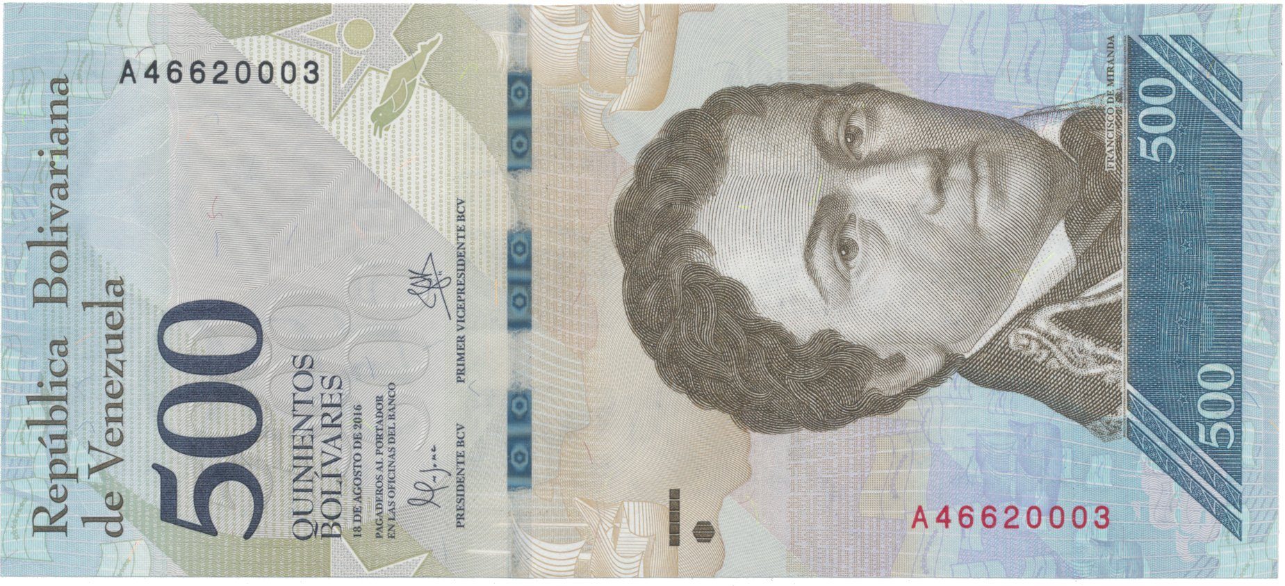 Venezuela, 500 Bolivares 2016, P.94a