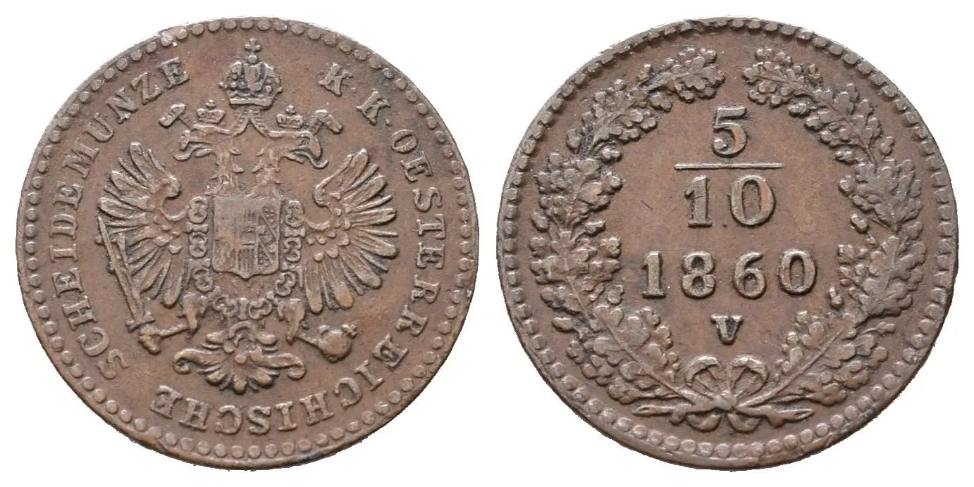 5/10 Krejcar 1860 V