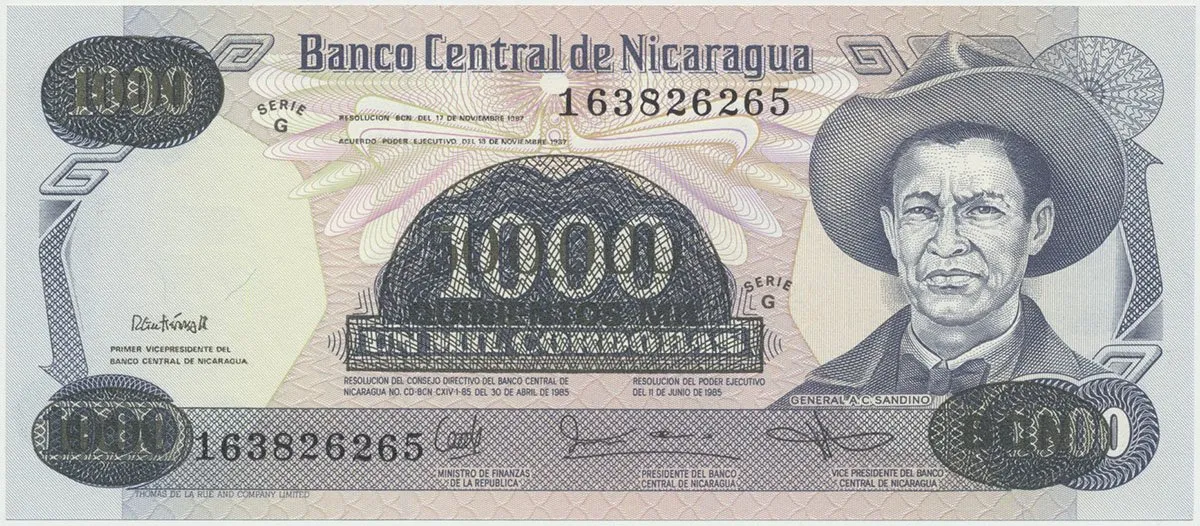 Nikaragua, 500000 Cordobas 1987, P.150