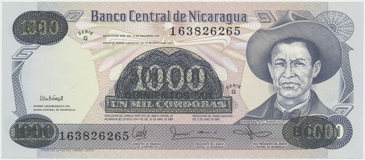 Nikaragua, 500000 Cordobas 1987, P.150