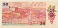 Československo, 50 Koruna 1987, série F, úzké sériové číslo, Hej.108a - fotografie 2