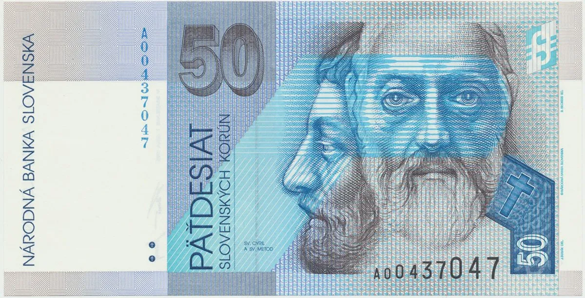 50 Koruna / 1. 6. 1995, náhradní série A, Hej.SK14a2    N/UNC