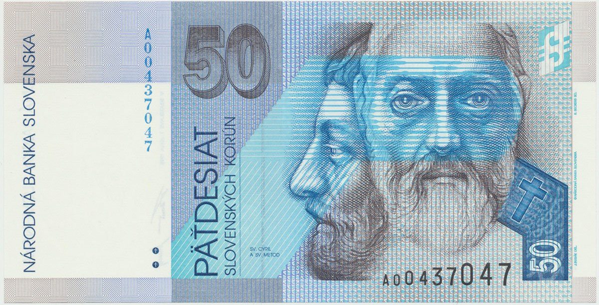 50 Koruna / 1. 6. 1995, náhradní série A, Hej.SK14a2    N/UNC