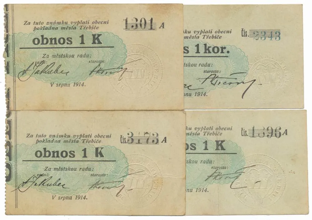Nouzovky české od roku 1914 — 1