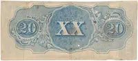 CSA, 20 Dollar 1863, P.58 - fotografie 2