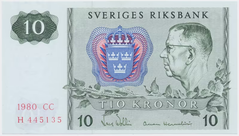 Švédsko, 10 Kronor 1980, P.52e