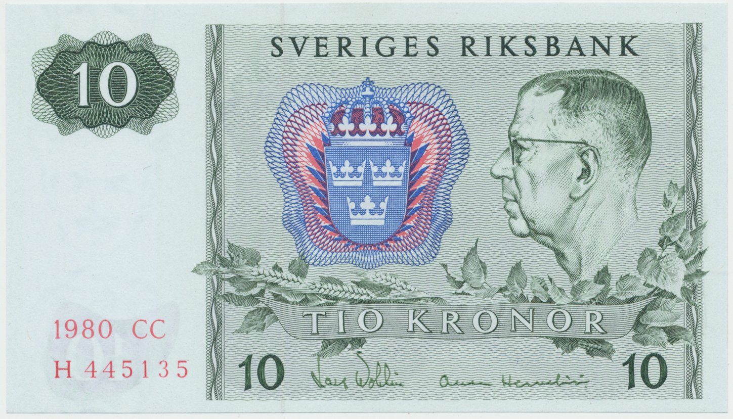Švédsko, 10 Kronor 1980, P.52e