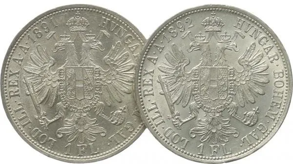 Rakouská a spolková měna, 1857 - 1892 — 1