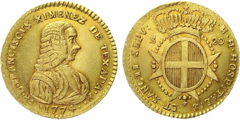 Malta - Řád Johanitů, Francisco Ximenez de Texada, 1773 - 1775 — 1