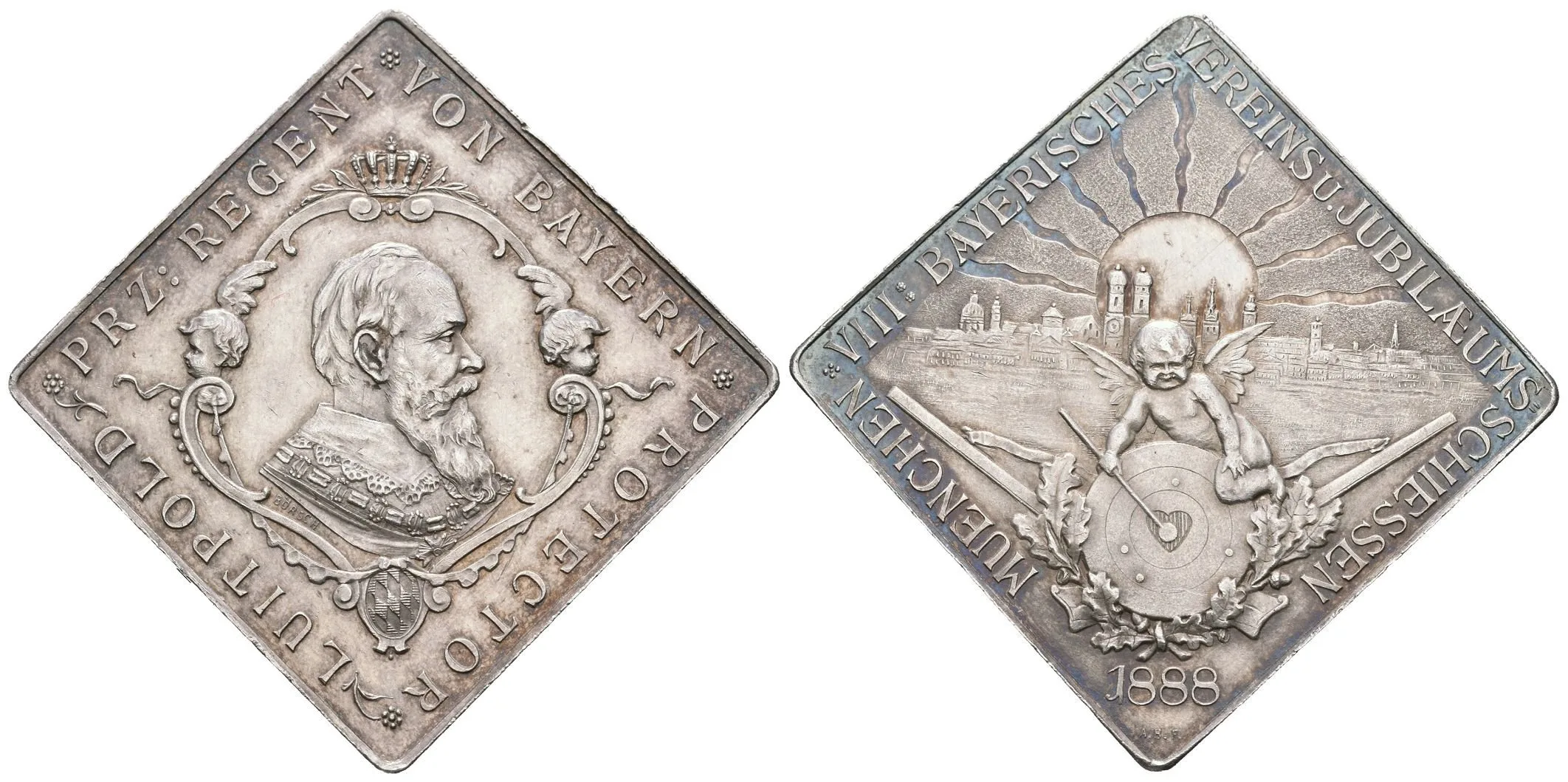 AR Klipa 1888 - VIII. Bavorské spolkové jubilejní střelby v Mnichově. — 1