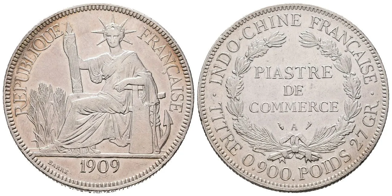 Francouzská Indočína, Piastr 1909 A