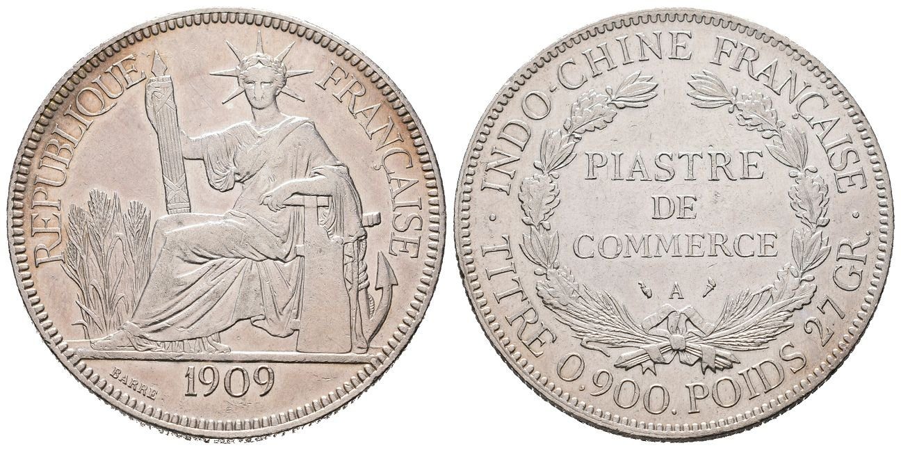Francouzská Indočína, Piastr 1909 A