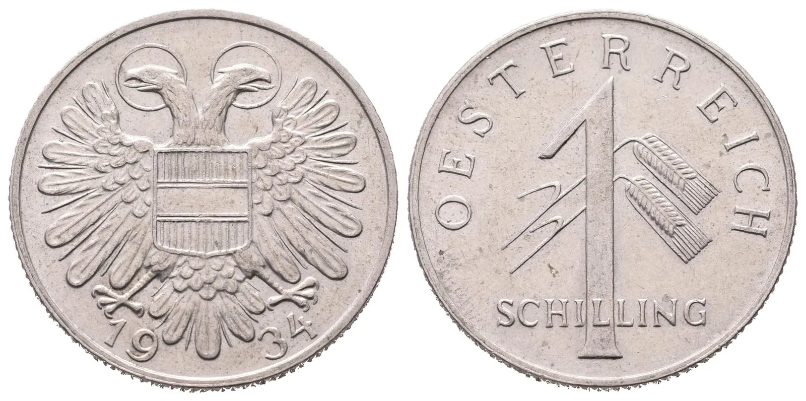Rakousko, 1 Schilling 1934