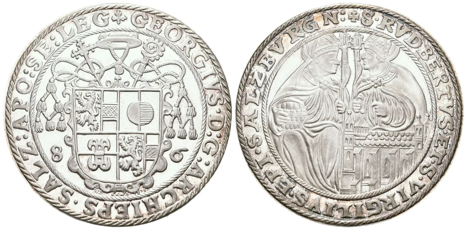 Replika Tolaru 1586/1975. Ag 0,925, 40 mm (34,65 g), etue — 1