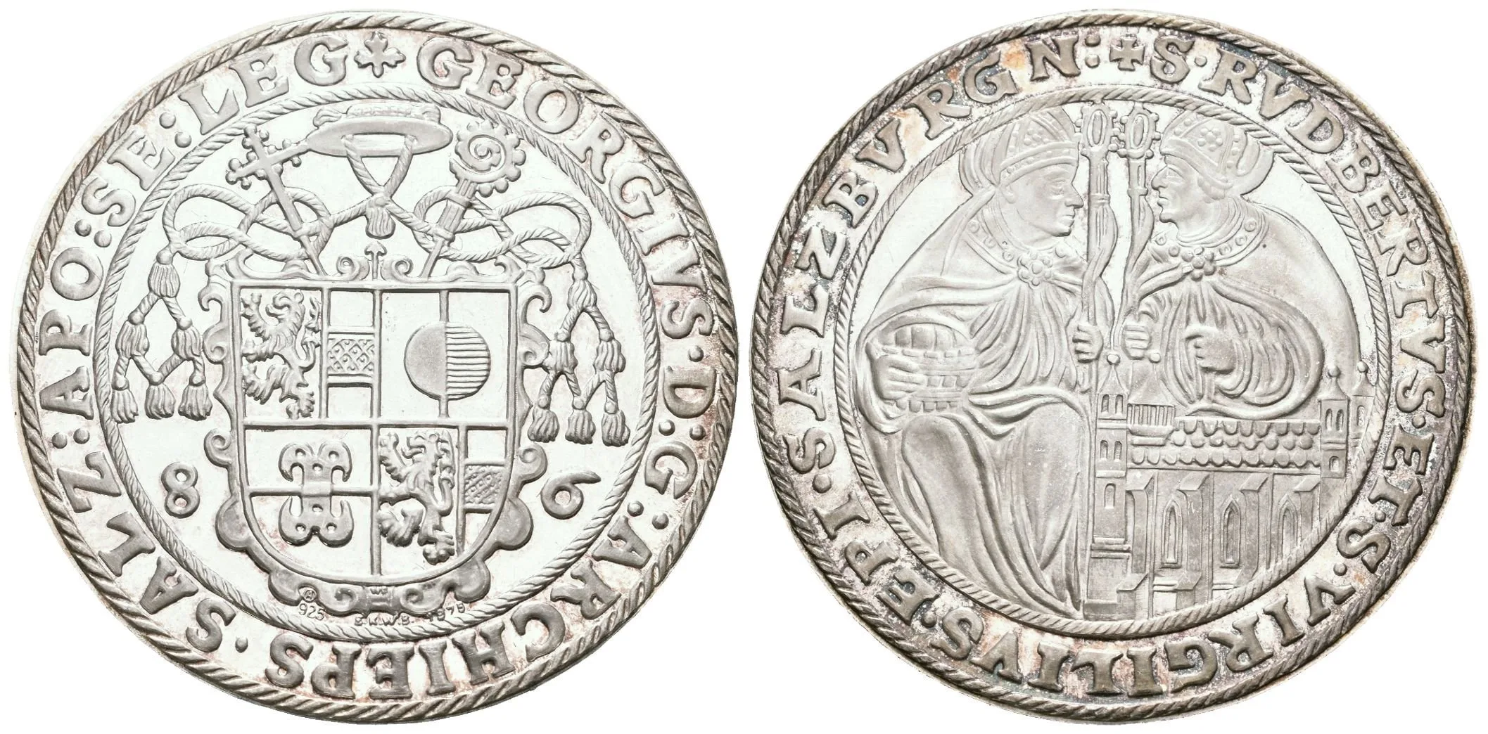 Replika Tolaru 1586/1975. Ag 0,925, 40 mm (34,65 g), etue — 1