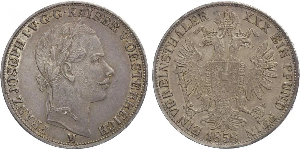 Rakouská a spolková měna, 1857 - 1892 — 1