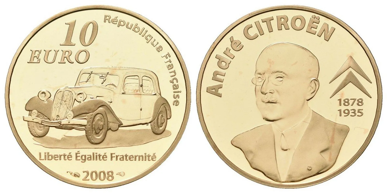 Francie, 10 Euro 2008 - André Citroën