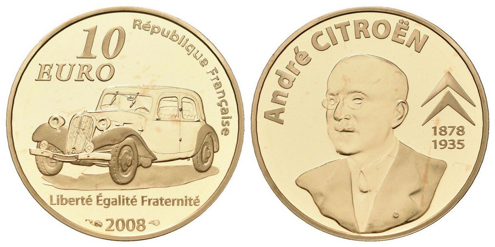 Francie, 10 Euro 2008 - André Citroën